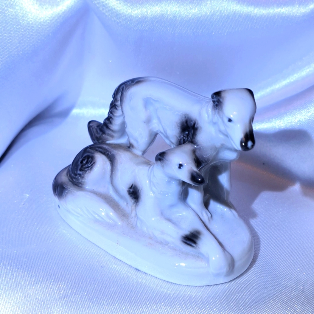 BORZOI Japanese ANTIQUE DOG PLATE - Picture 5 of 11